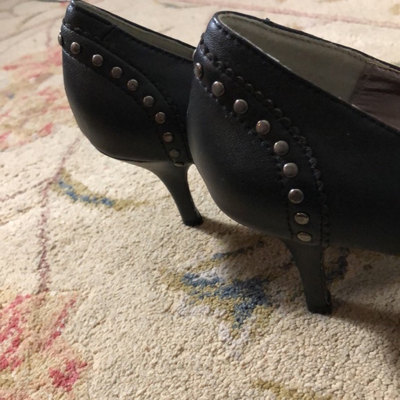 Carlos Borello Sonic Women's black leather heeled Shoe Size 10 NWOT - Picture 5 of 10